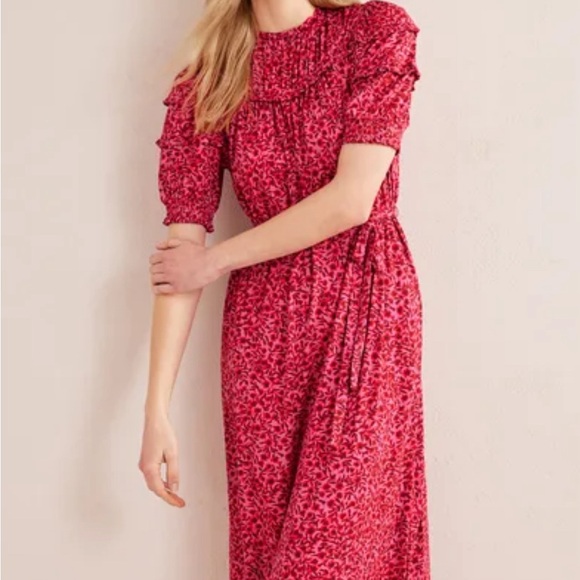 Boden Yoke Detail Midi Dress size 4R New with tags - Picture 2 of 6